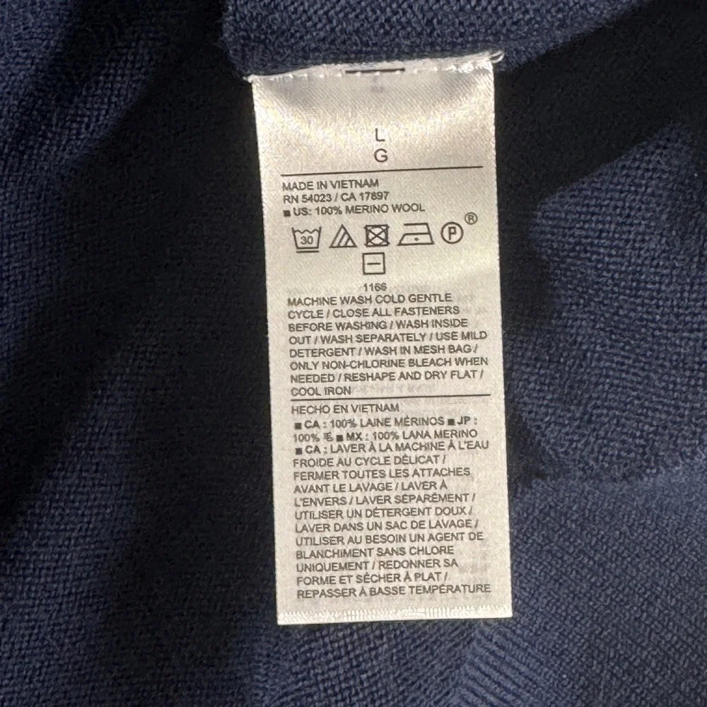 Banana Republic Mens Merino Wool Cardigan Sweater 2 Pack Navy Rust Size Large
